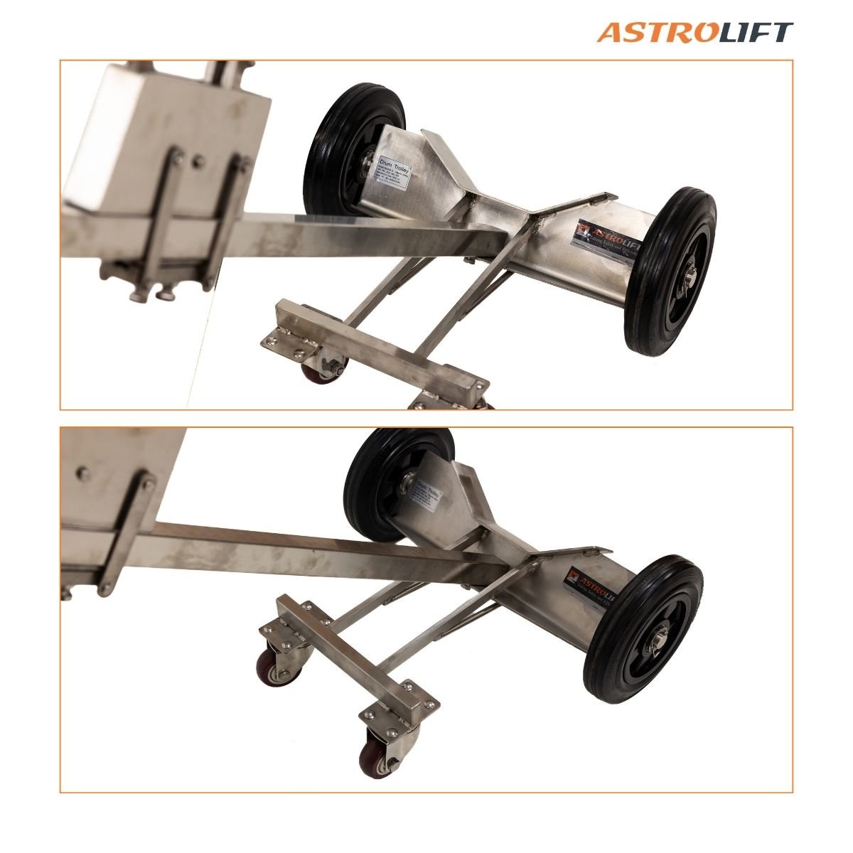Buy Drum Trolley - Stainless Steel in New Products available at Astrolift NZ